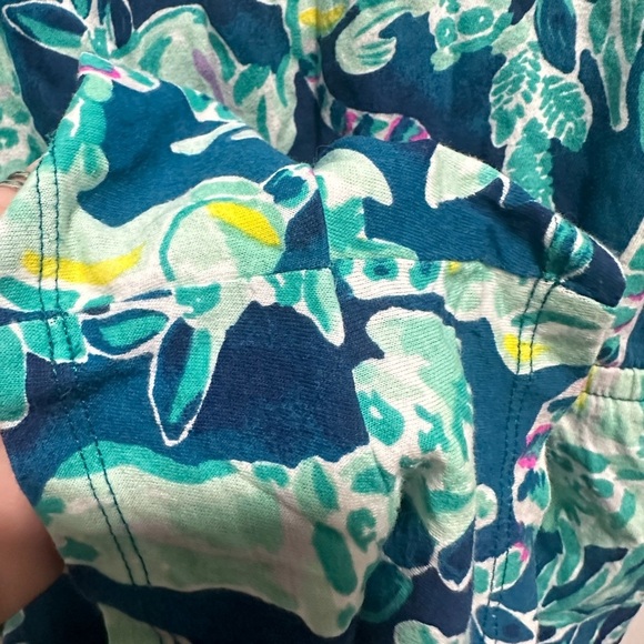 Lilly Pulitzer Girls Beacon T-Shirt Romper Tidal Wave In The Details size XL - Picture 5 of 7